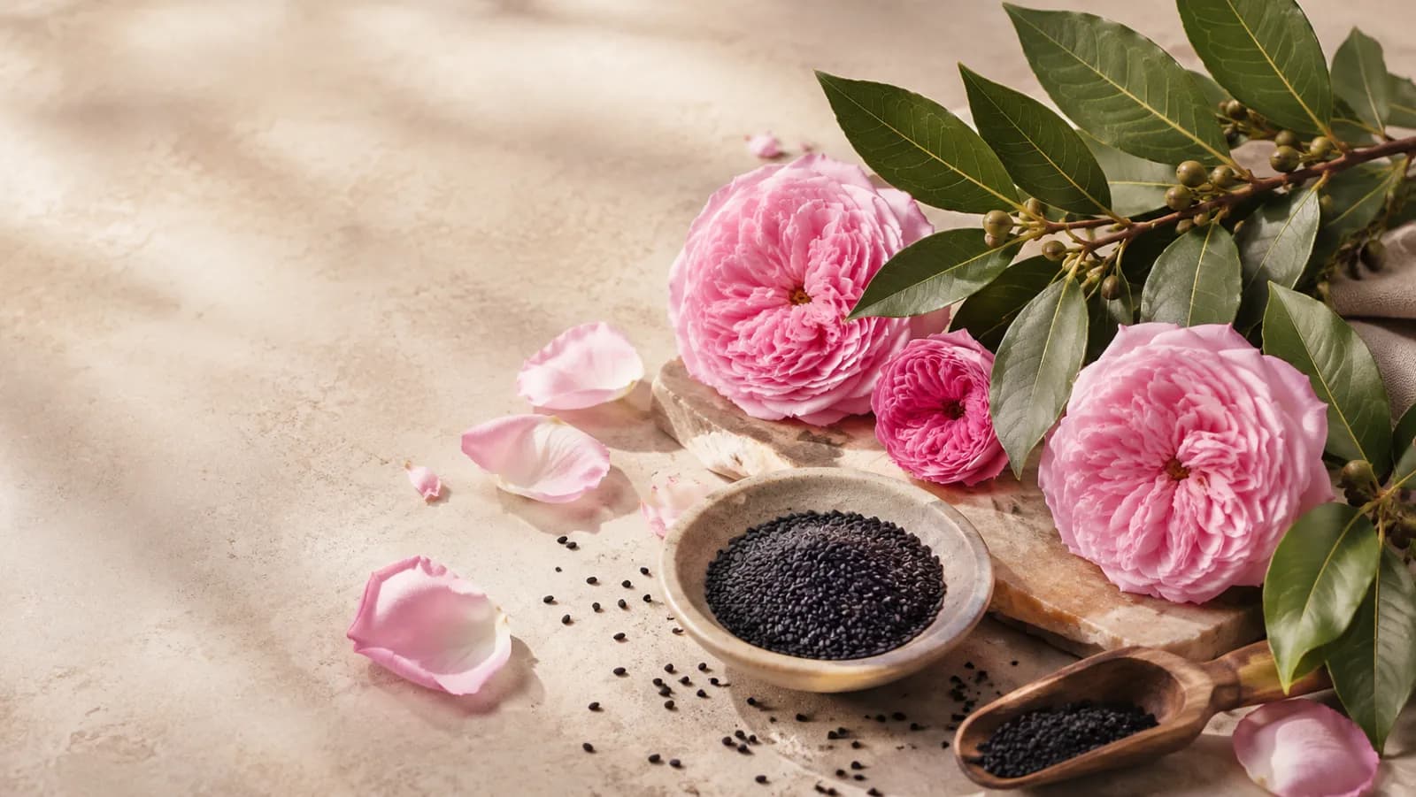Inside Our Ingredients: Turkish Rose, Black Seed and Laurel