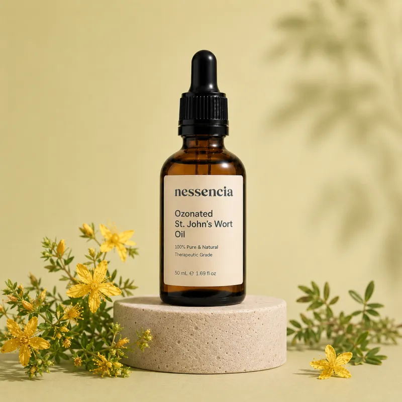 Ozonated St. John's Wort Oil 50ml — Ozonated St. John's Wort